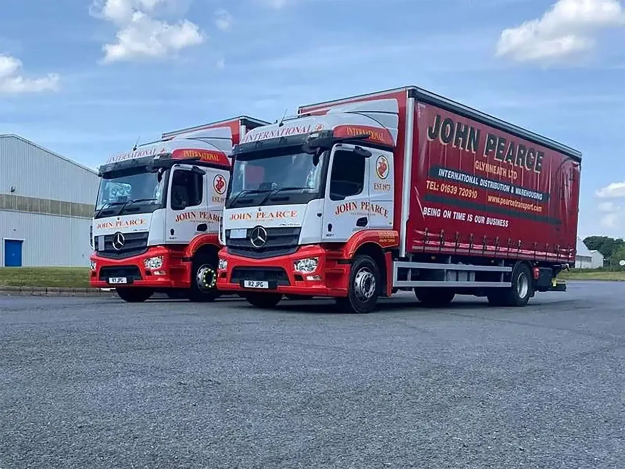 John Pearce Glynneath Ltd lorries