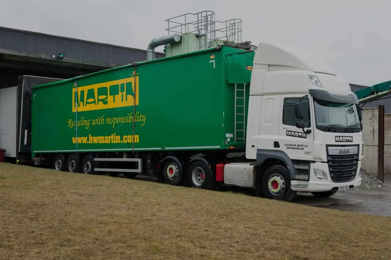 H W Martin Plant Lorry